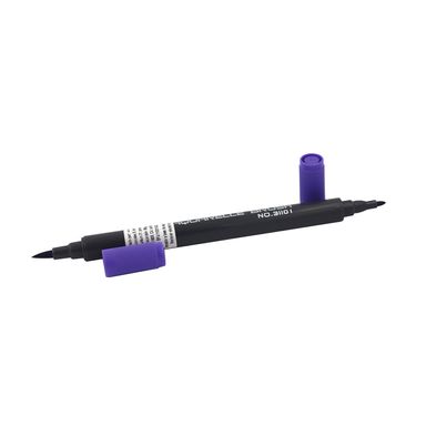 Plumón a base de agua doble punta, Pequeño, Morado