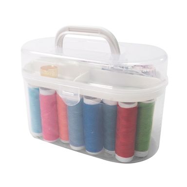 Costurero tipo maletín, Mediano, Blanco