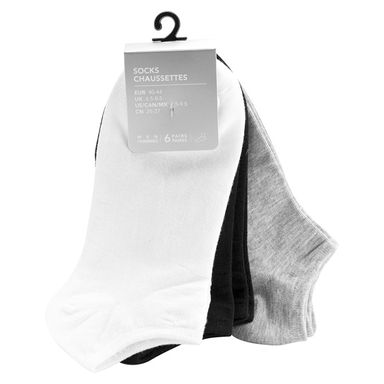 Medias de Hombre Serie Miniso Negro Blanco Gris