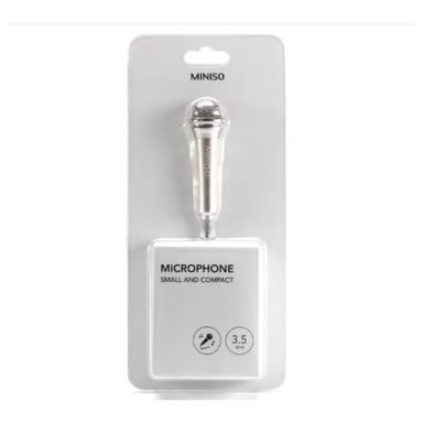 Micrófono plug 3.5 mm, Mediano, Dorado