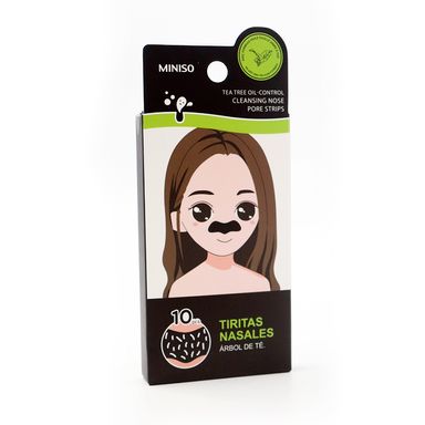 Bandas para Retirar, Puntos Negros Para Nariz, De Arbol De Te 10Pzas, Pequeñas, Verde