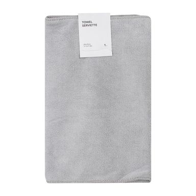 Toalla De Baño, De Microfibra, Pequeña, Gris