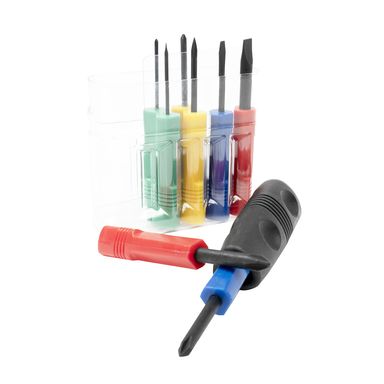 Set de destornilladores con 8 piezas, Mediano, Multicolor