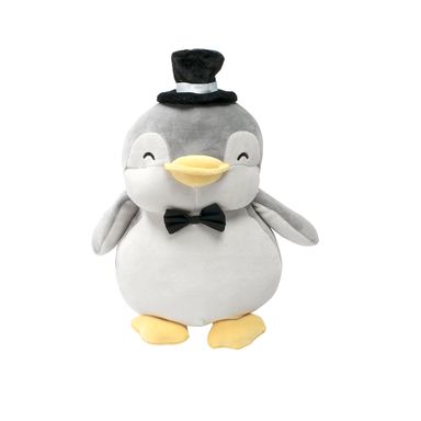 Peluche de Pingüino matrimonio, Pequeño, Gris
