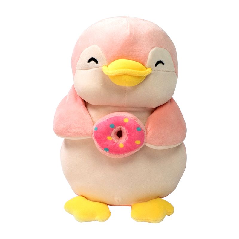Peluche-de-Ping-ino-con-dona-Mediano-Rosado-1-2087