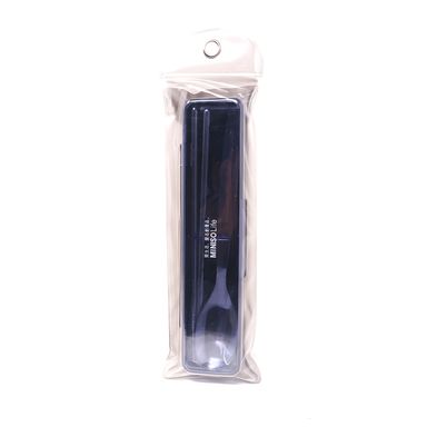 Set de cubiertos y palitos acero inoxidable con estuche, Pequeño, Azul