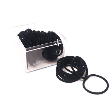 Paquete De Moñas Para El Cabello, Basicas En Caja De Circulo 80 Pzs, Pequeño, Negro