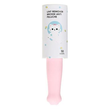 Rodillo Removedor De Pelusa, En Forma De Patita De Gatito 50 Hojas, Pequeño, Rosa