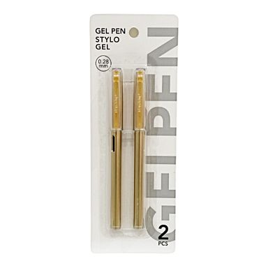 Esfero De Gel, Tinta Negra 2 Pzas