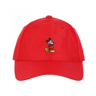 Gorra De Beisbol Bordado, De Mickey Mouse, Disney, Mediana, Roja