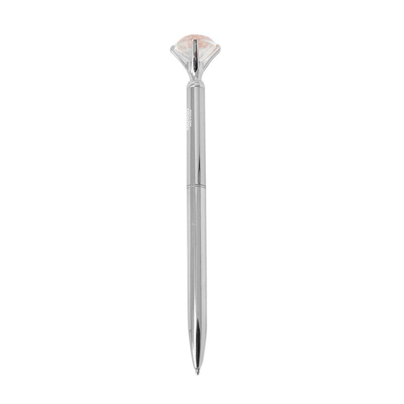 Esfero-Con-Adorno-De-Diamante-De-Fantas-a-Tinta-Negra-Mediano-Plateado-1-5261