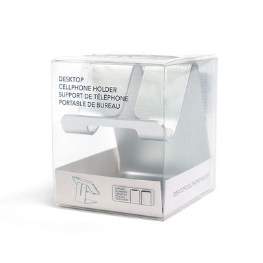 Soporte Para Celular De Escritorio, Pequeño, Plateado