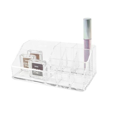Organizador de cosméticos multifuncional, Mediano, Transparente