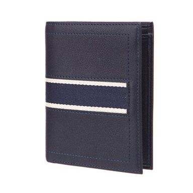 Billetera Vertical Para Hombre, Con Franja 9.8*1*12.1Cm, Azul