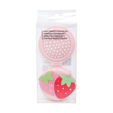 Cepillo Para Cabello, Con Espejo Fresa