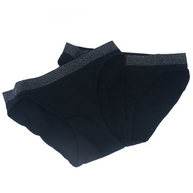 Panty Para Mujer, Con Ribete De Seda, Talla S, Negro