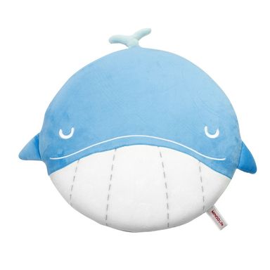 Peluche de Ballena plana, Mediano, Azul claro