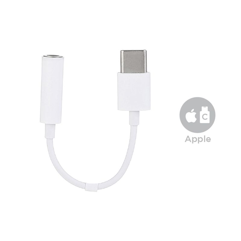 Adaptador De Audio, Tipo C, Pequeño, Blanco