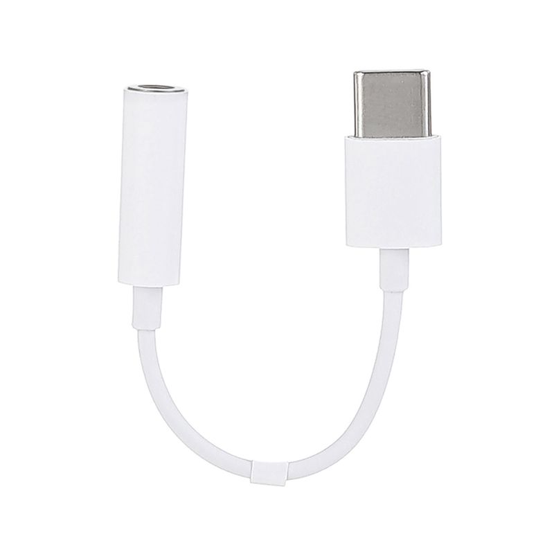 Adaptador De Audio, Tipo C, Pequeño, Blanco