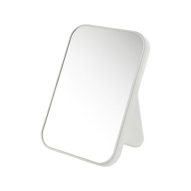 Espejo Rectangular,  Sencillo De Mesa, Pequeño, Blanco