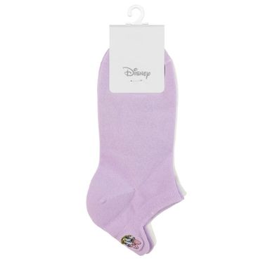 Medias Para Mujer, De Mickey Mouse, 2Pzs Disney, Lila/Blanco
