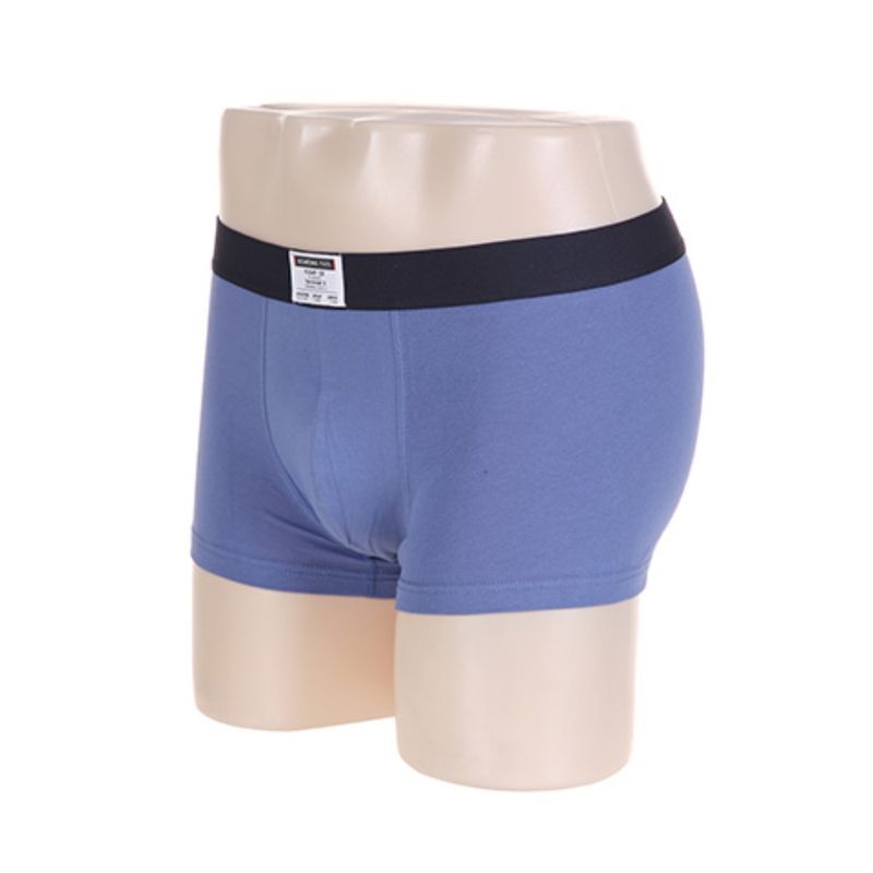 Boxer Liso Para Hombre Talla L Azul