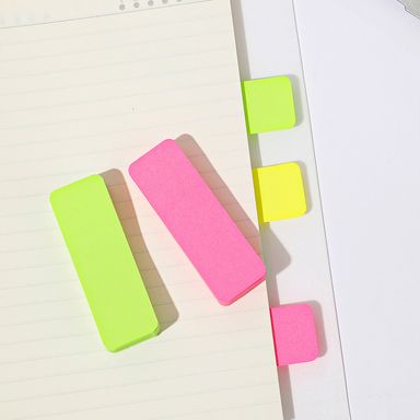 Post-It Colores Fluorescente, 120 Hojas, 3 Pzas