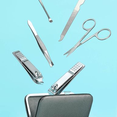 Kit Para Manicure Profesional, Con Bolsa De Almacenamiento, 6 Pzas