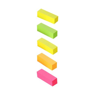 Post-It Colores Fluorescente, 150 Hojas, 5 Pzas