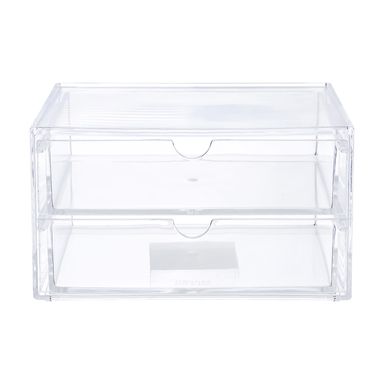 Organizador De Plastico, Para Cosmeticos, Dos Niveles Con Cajones