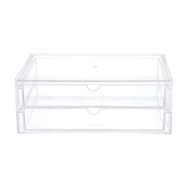 Organizador De Plastico, Para Cosmetico, Dos Niveles Con Cajones, y Cubierta De Elevacion