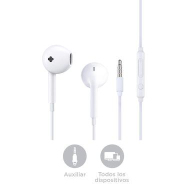 Audifonos De Cable, Mod Hf 230, Blanco