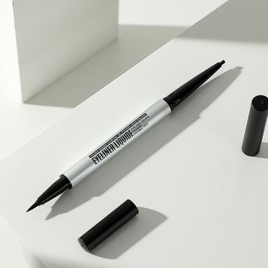 Delineador de ojos punta de gel + Delineador liquido 2 en 1, Pequeño