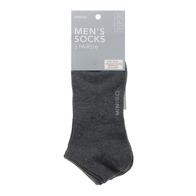 Paquete De Medias Deportivas Para Hombre 3 Pares Gris