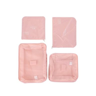 Organizador de Viaje, Plegable 4 Espacios, Rosa