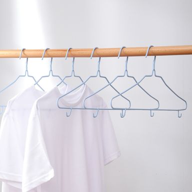 Paquete De Gancho Para Ropa, De Adulto Con Ganchos, 6 Pzs, Azul