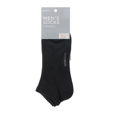Paquete de Medias Deportivas Para Hombre por 3 Pares Negro