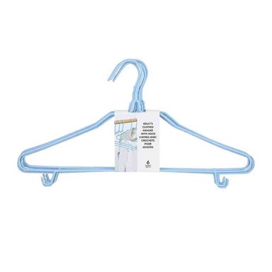 Paquete De Gancho Para Ropa, De Adulto Con Ganchos, 6 Pzs, Azul