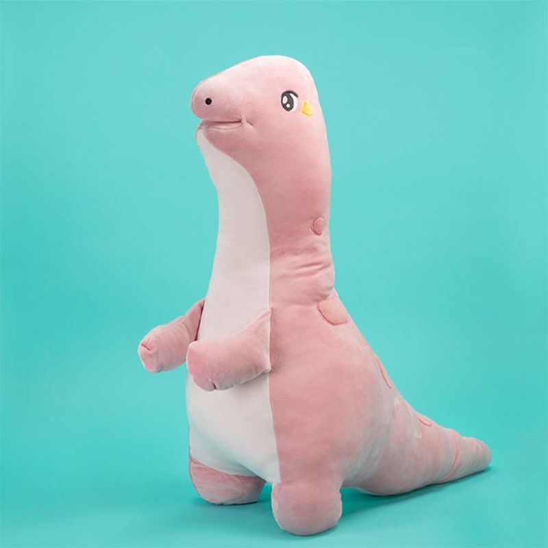 Peluche de Dinosaurio Mamenchisaurus, Grande, Rosado