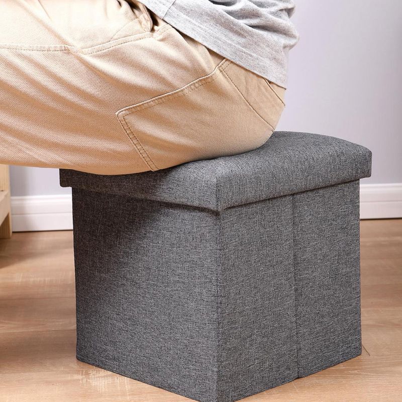 Taburete-De-Almacenamiento-Cuadrado-De-Lino-Gris-4-10134
