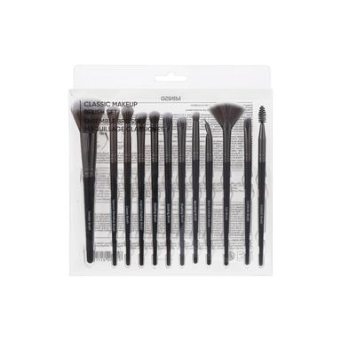Kit Brochas Premium, De Maquillaje, Negro, 12 Pzas