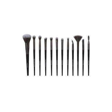 Kit Brochas Premium, De Maquillaje, Negro, 12 Pzas