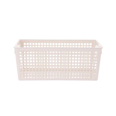 Canasta de Plástico Rectangular S Mediana Blanco