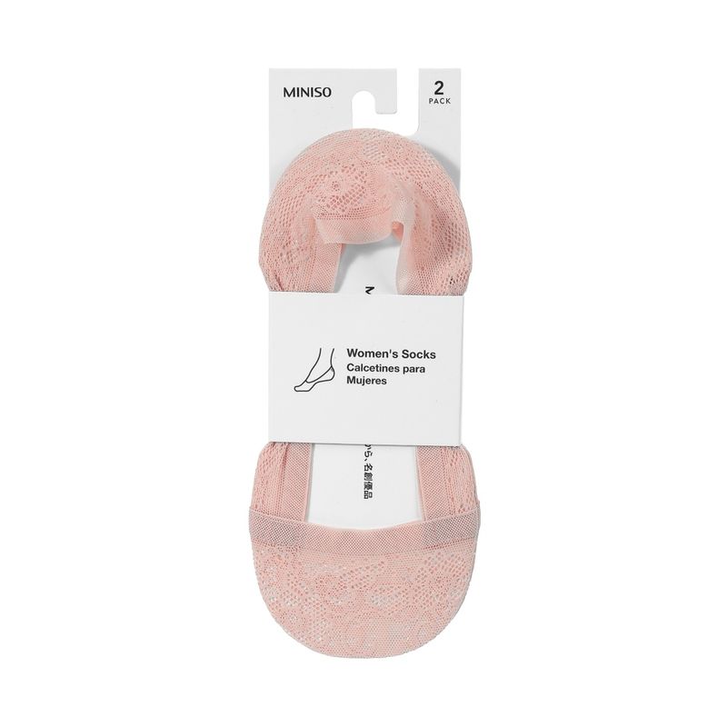 Medias-Para-Mujer-Con-Encaje-2-Pares-Rosa-1-10633