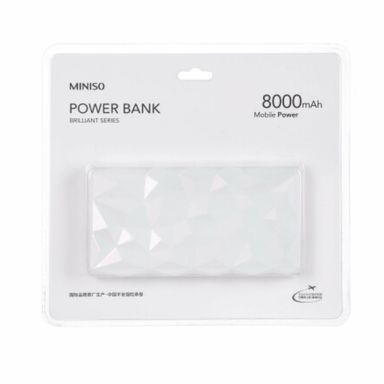Power Bank 8000 Mah Blanco Aperlado