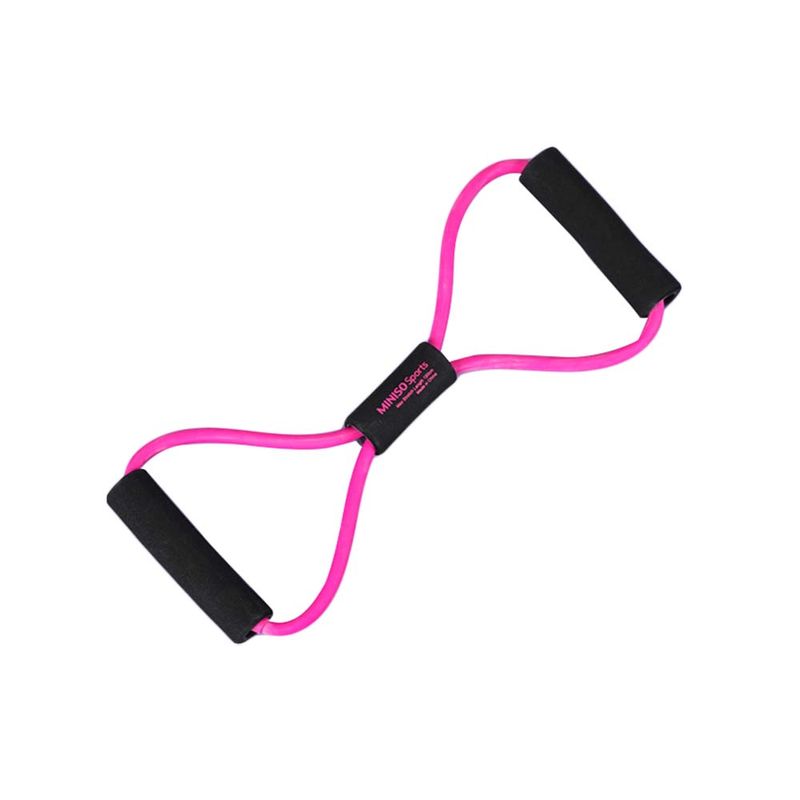 Kit 5 Bandas elasticas de resistencia rosa fitness + Bolso