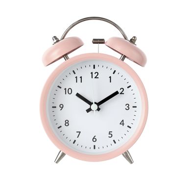 Reloj Despertador Clasico Rosa