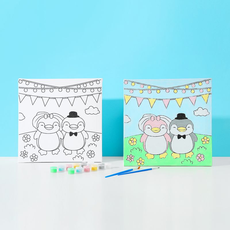 Set-De-Pinturas-Para-Tablero-Pinguino-De-Boda-2-10951