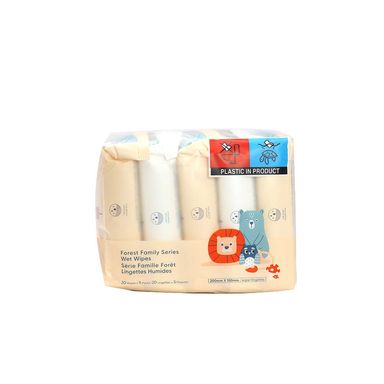 Paquete De Toallas Humedas Forest Family Series 20X5 Pzas