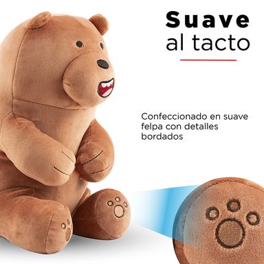 Peluche Pardo Sentado Osos Escandaloso Mediano Café